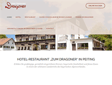Tablet Screenshot of hotel-dragoner.de